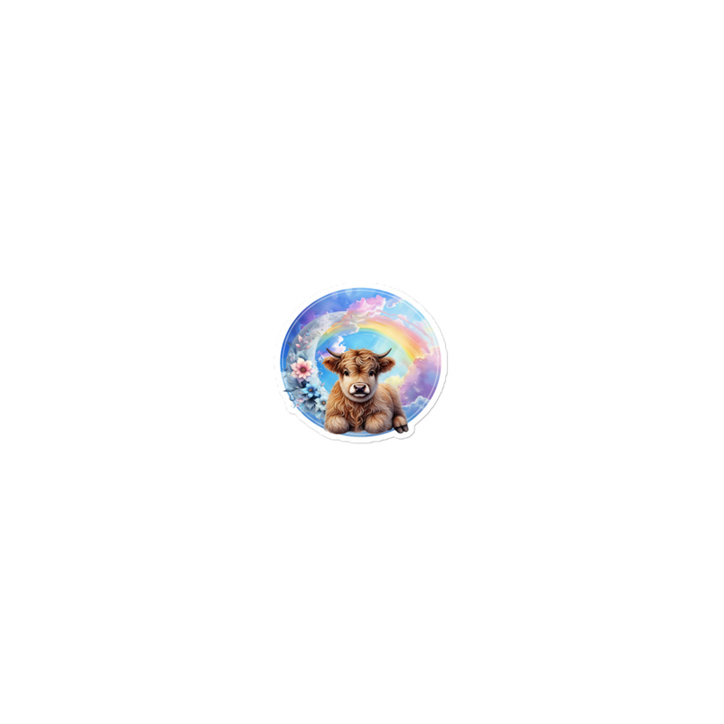Highland Calf Bubble-free stickers