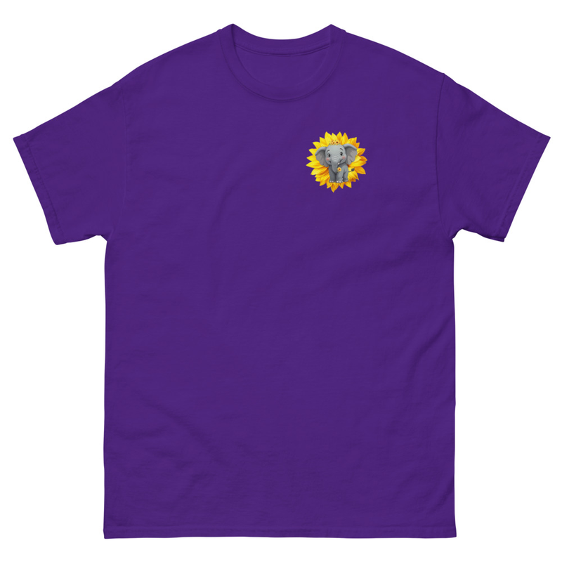 Sunflower Elephant emoji unisex tee