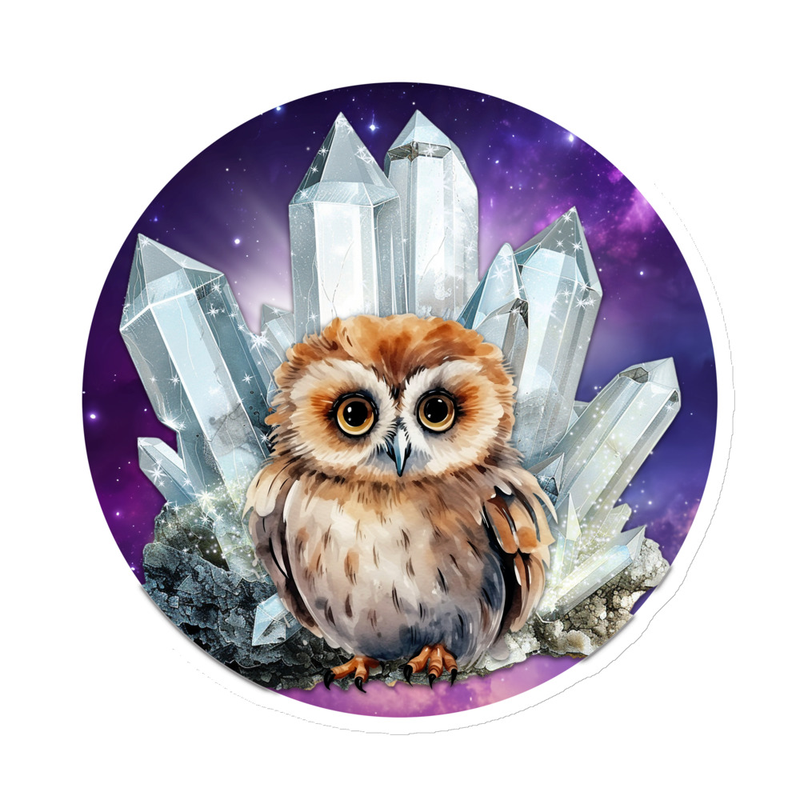 Owl Crystal magnet