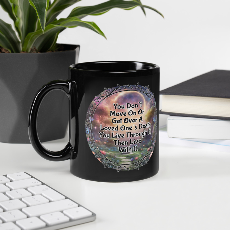 Living With Death black mug