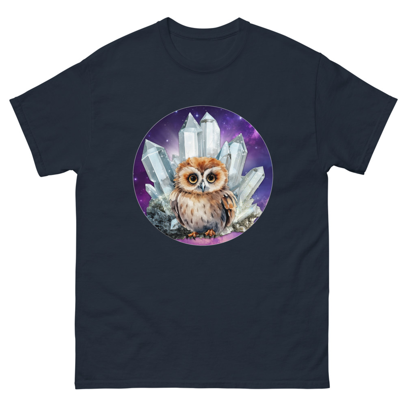 Owl Crystal unisex tee
