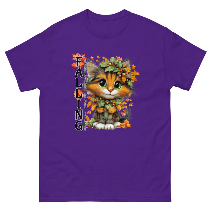 Falling cat unisex classic tee