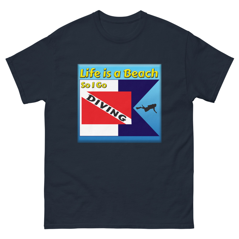 Life is a Beach Diving unisex tee