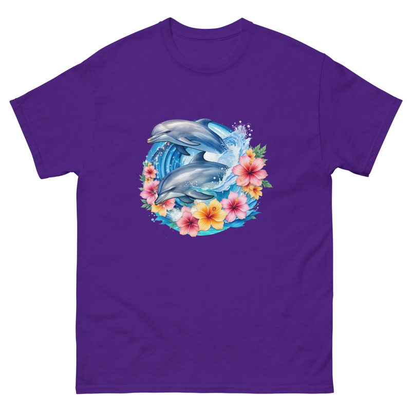 Dolphins Floral unisex tee