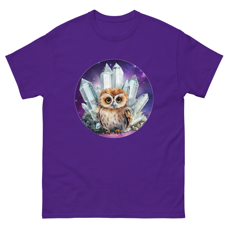 Owl Crystal unisex tee