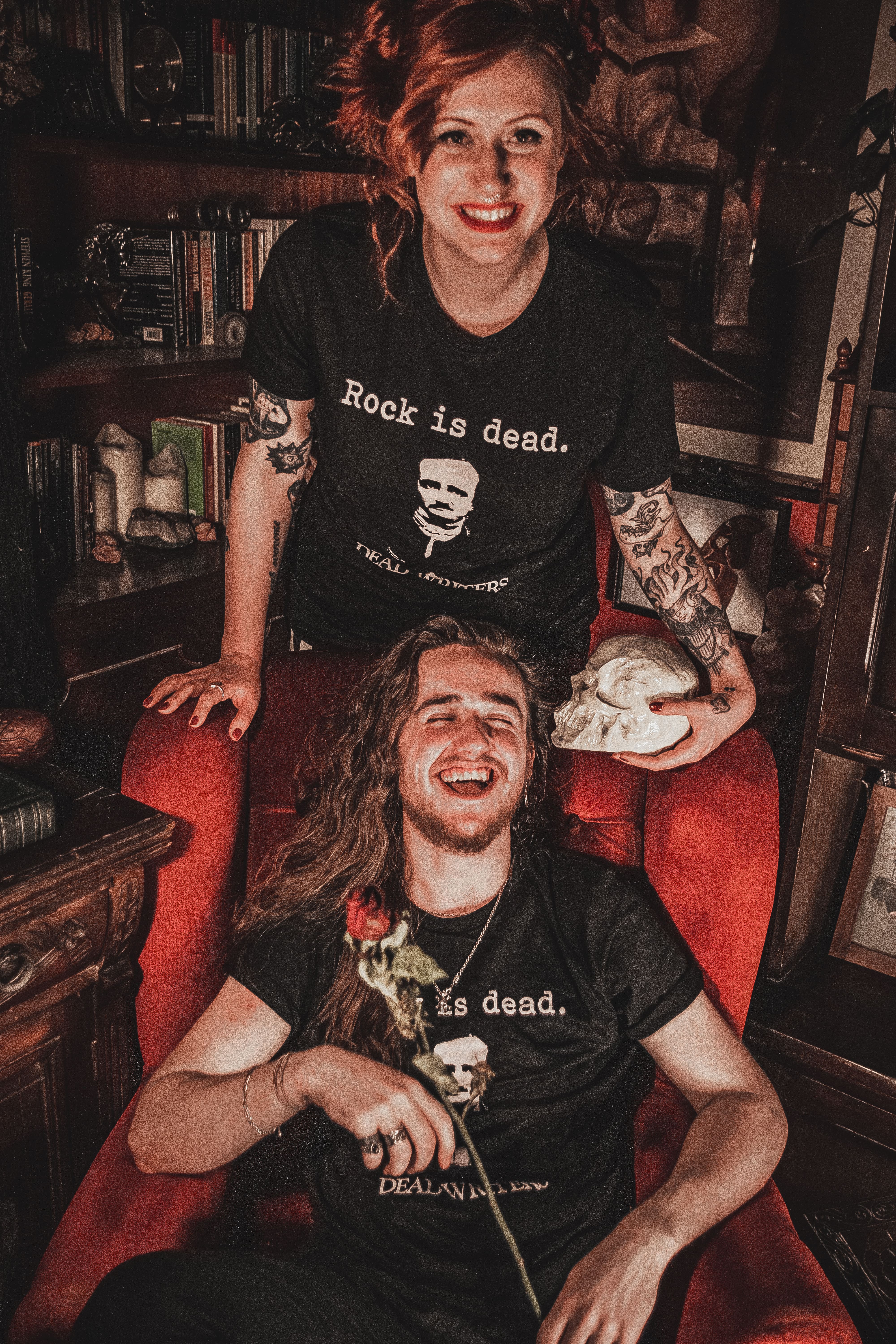 Rock Is Dead 'Edgar Allan Poe' T-shirt · Black