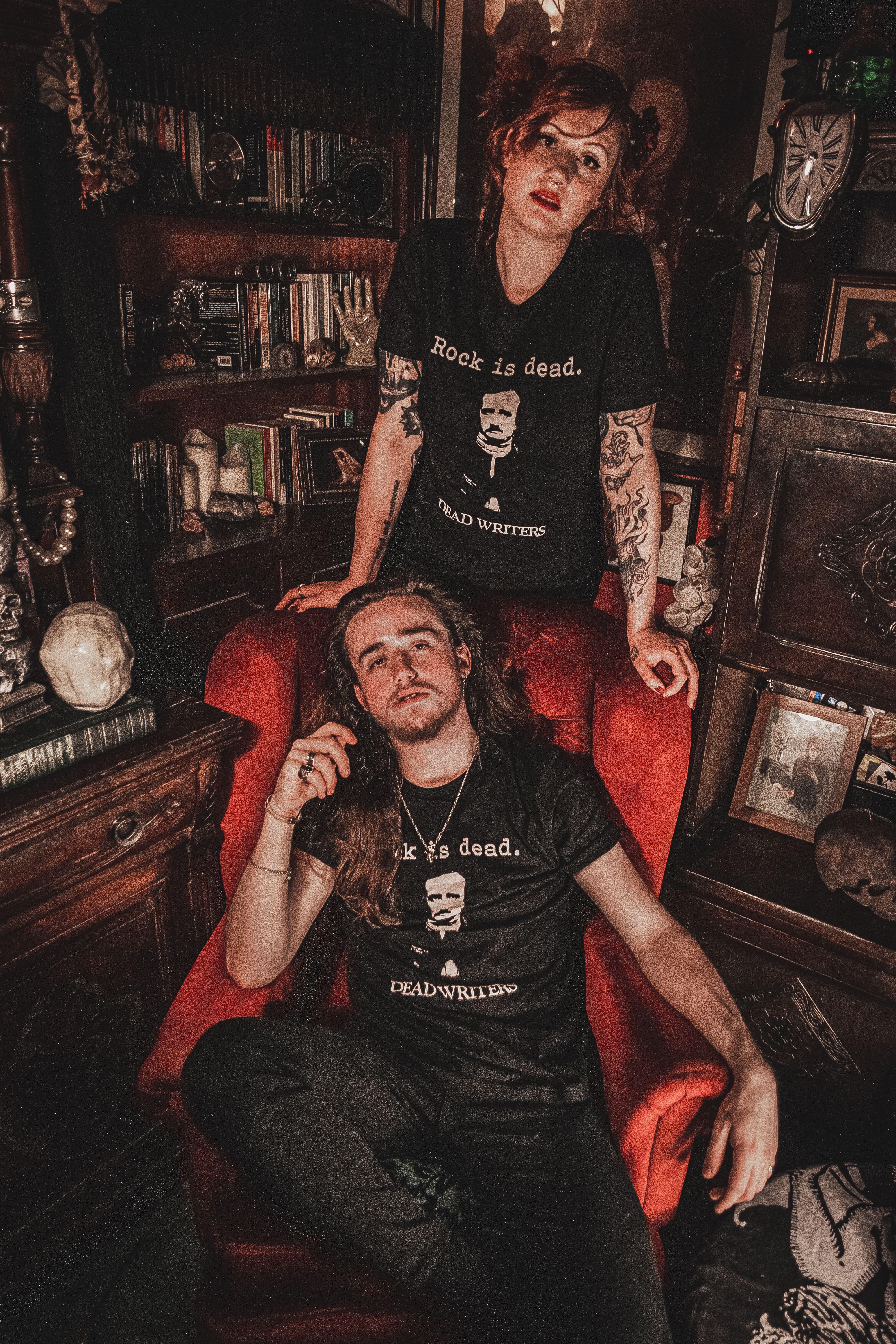 Rock Is Dead 'Edgar Allan Poe' T-shirt · Black