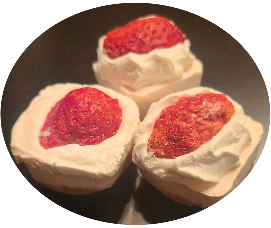 Strawberry Pudding Bites