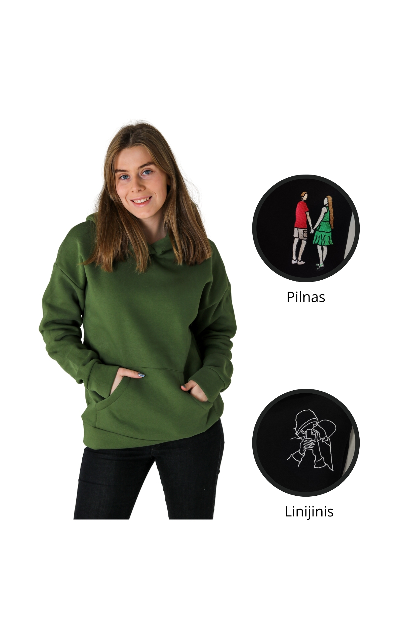 DŽEMPERIS su individualiu siuvinėjimu