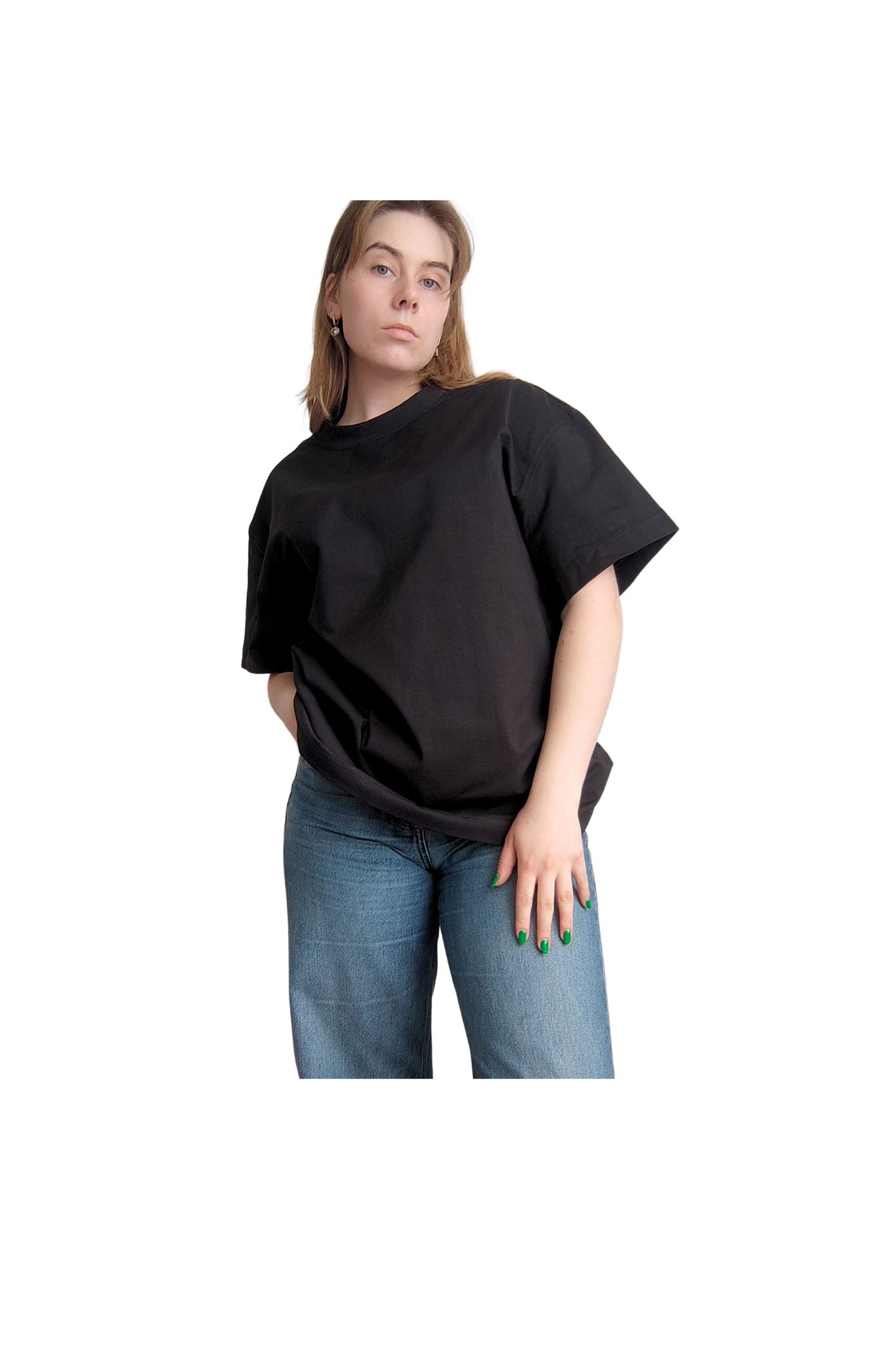 JUODI MARŠKINĖLIAI (individualiam siuvinėjimui)