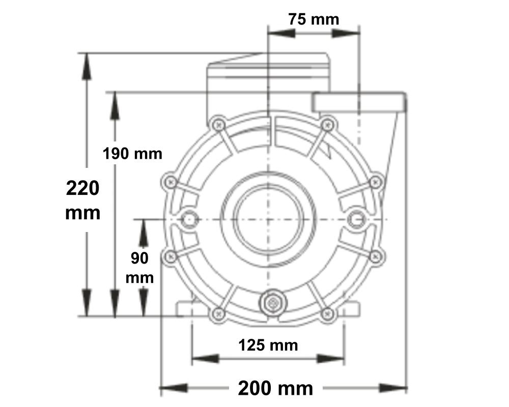 LX Whirlpool LP300 vieno greičio siurblys