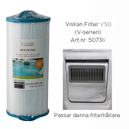 Viskan filtras V serijos vonioms