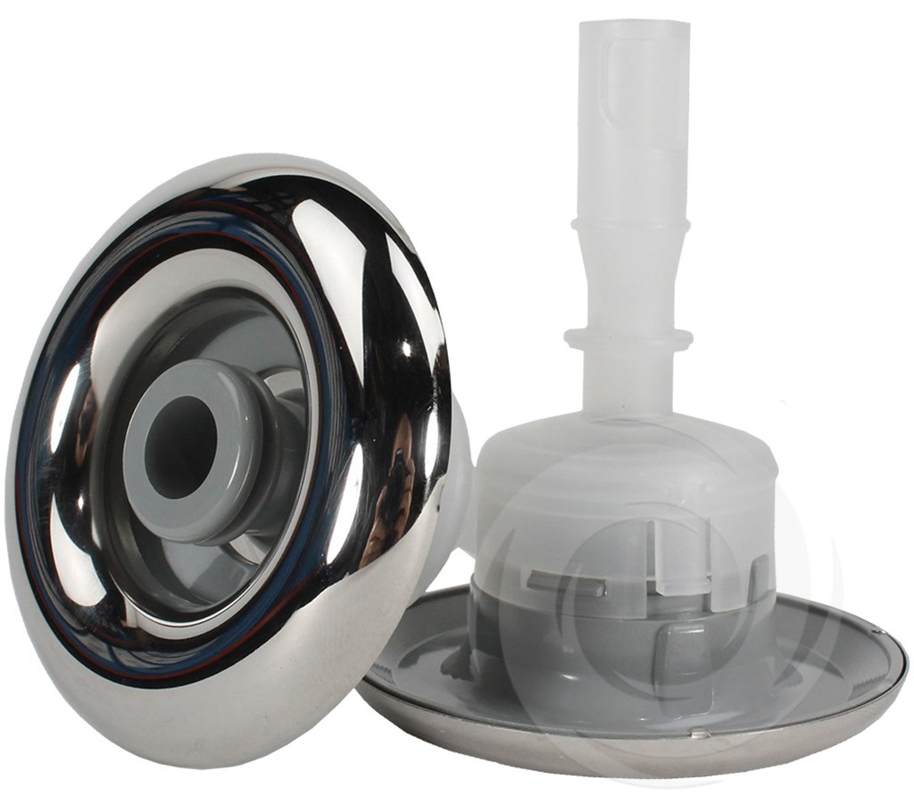 Sūkurinės vonios purkštukas Cyclone Micro Jet, (Directional, Stainless, Grey)