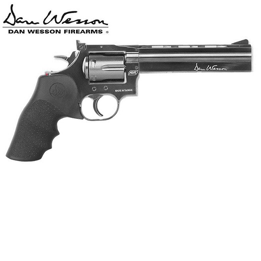 DAN WESSON 715 CO2 6″ Grey Steel .177 Revolver