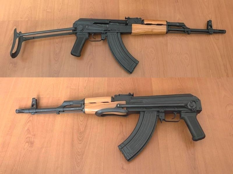 USED ROMANIAN AKMS 7.62 X 39