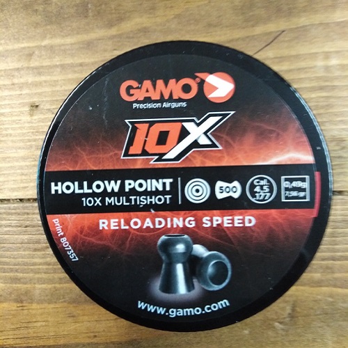 GAMO 10X HOLLOW POINT PELLETS .177