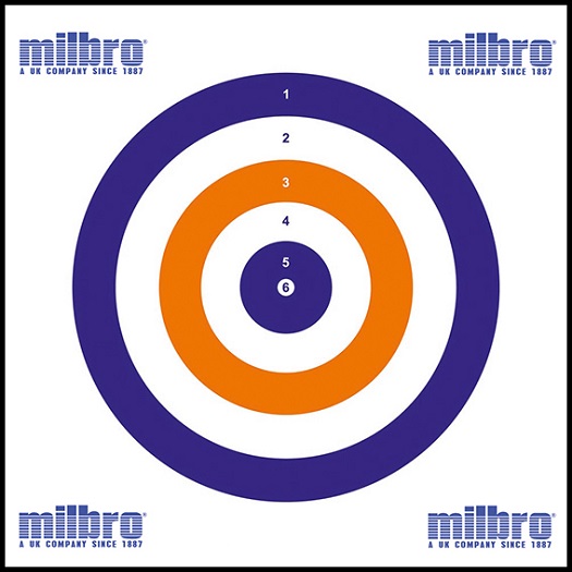MILBRO 17cm Red White & Blue Targets