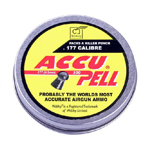 WEBLEY .177 ACCUPELL AIRGUN PELLETS