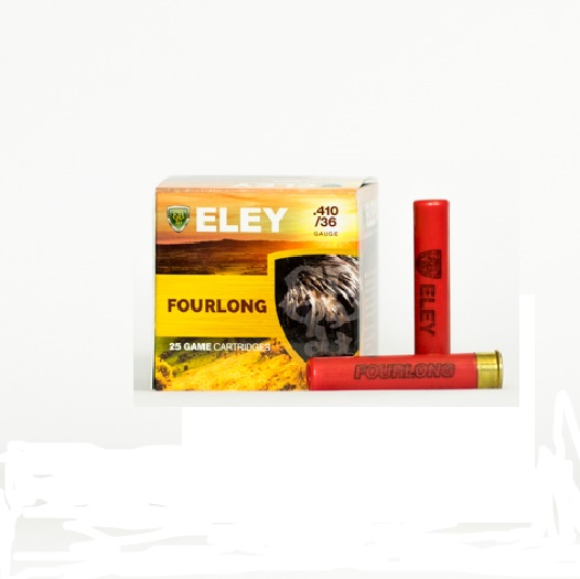 Eley .410 Fourlong 2 1/2" Fibre 12.5 Gram No 6 Shot