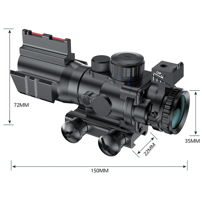 4 X 32 TRI COLOUR ' ACOG' TYPE SIGHT 