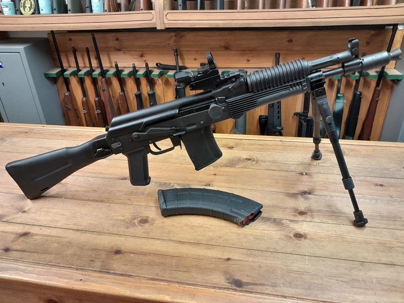 PRE OWNED SAIGA 7.62 X 39 STRAIGHT PULL RIFLE