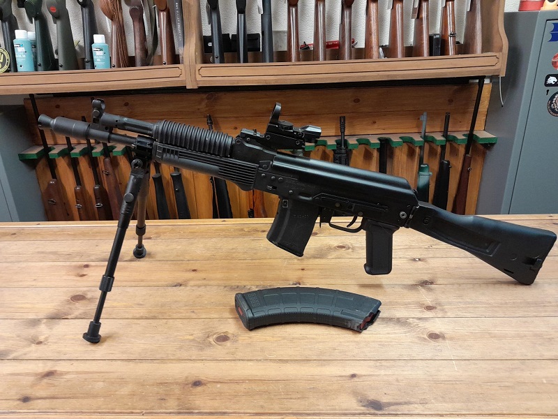 PRE OWNED SAIGA 7.62 X 39 STRAIGHT PULL RIFLE