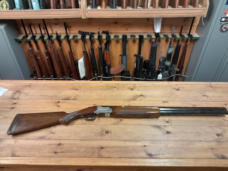 PRE OWNED LANBER 12G O/U SHOTGUN