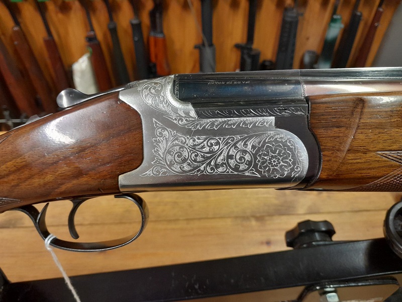 PRE OWNED LANBER 12G O/U SHOTGUN