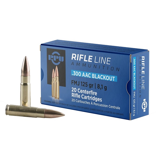 PPU 300 AAC BLACKOUT FMJ 125g
