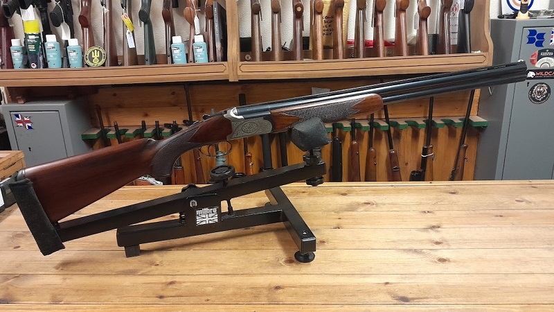 PRE OWNED LANBER 12G O/U SHOTGUN M/C