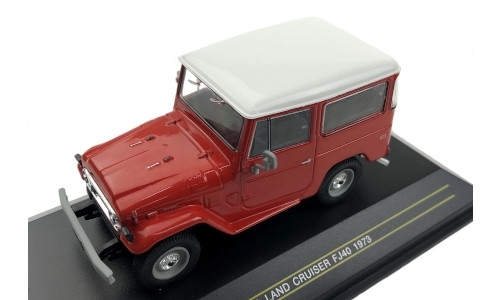 Toyota Land Cruiser FJ 40, vermelho branco, 1973 
