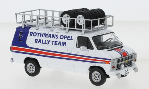Chevrolet G-series Van, Rothmans Opel Rally team, Rothmans, Assistance with roof rack And wheels, 1983