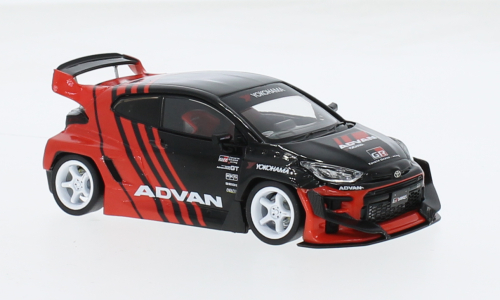 Toyota GR Yaris Pandem, preto vermelho, RHD, Advan 