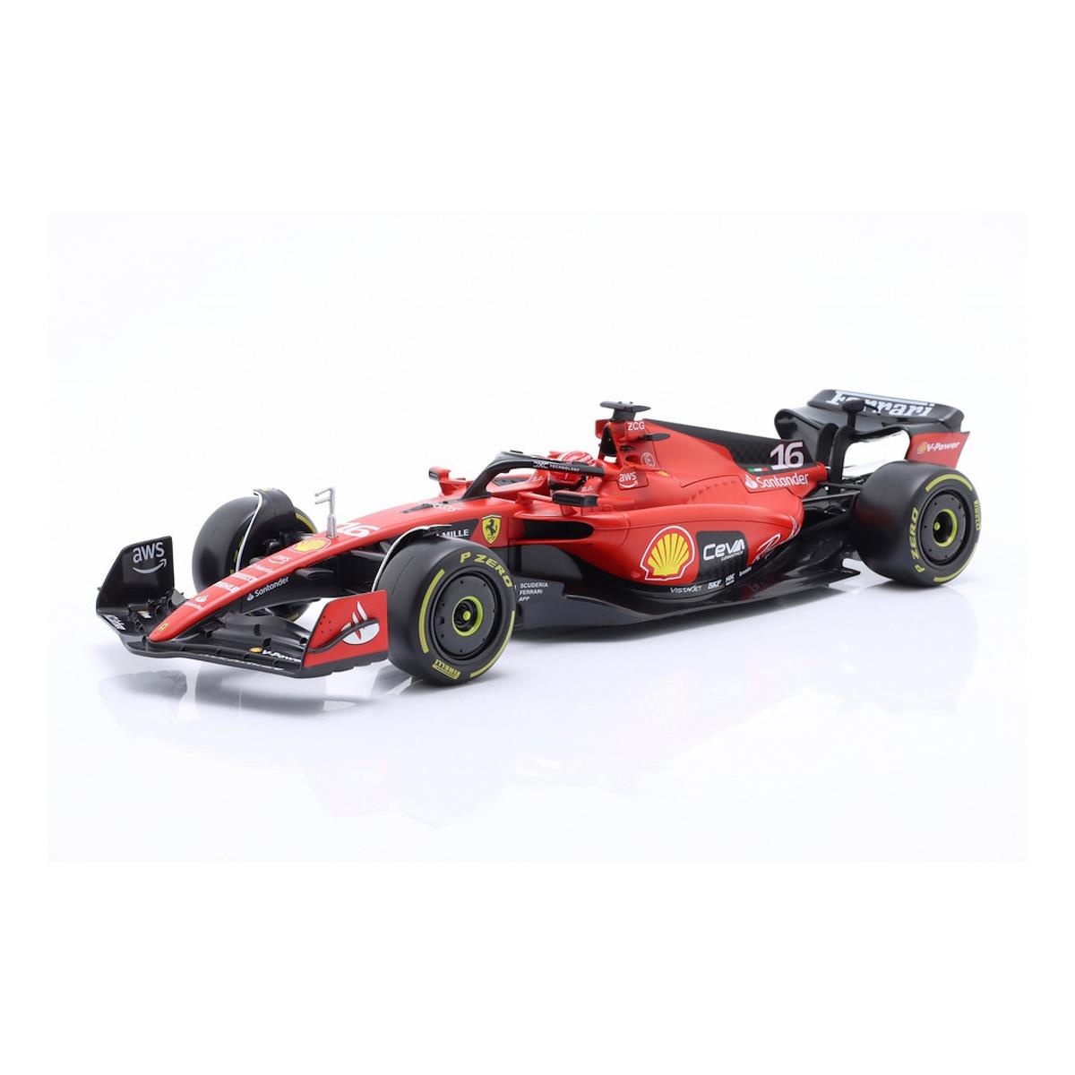 FERRARI SF-23 FORMULA 1 16 C/ CAPACETE 