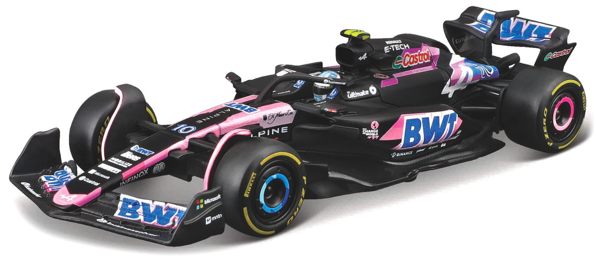 BWT Racing ALPINE A524 #10 PIERRE GASLY 2024 Com capacete