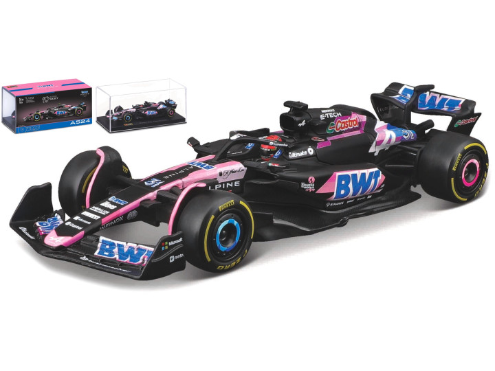 BWT Racing ALPINE A524 #31 ESTEBAN OCON 2024 com capacete