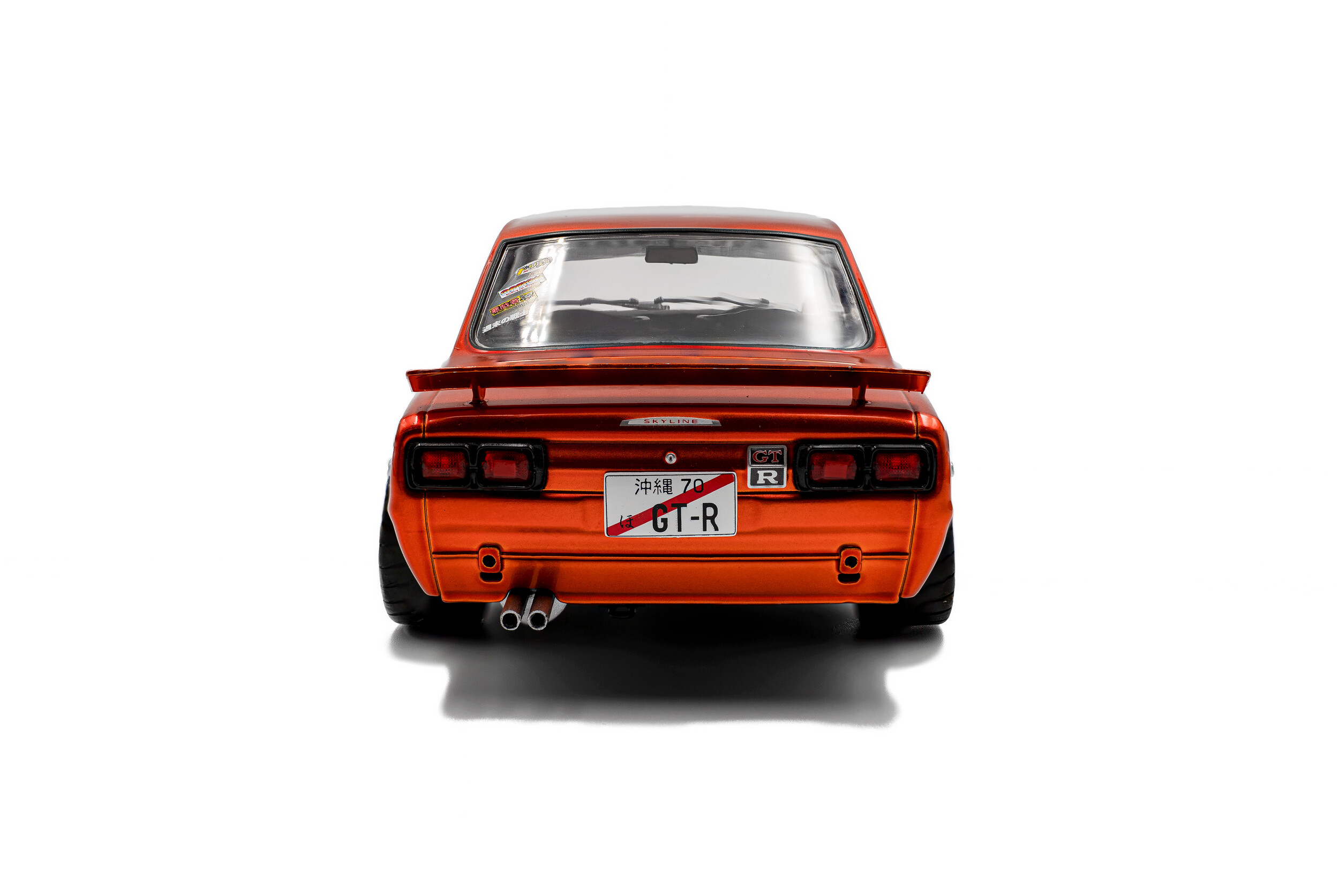 Nissan Skyline (C10) Hakosuka SOLIDO WORKS – laranja metálico – 1970 
