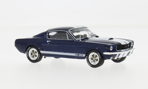 Ford Mustang Shelby GT 350, azul escuro branco, 1965