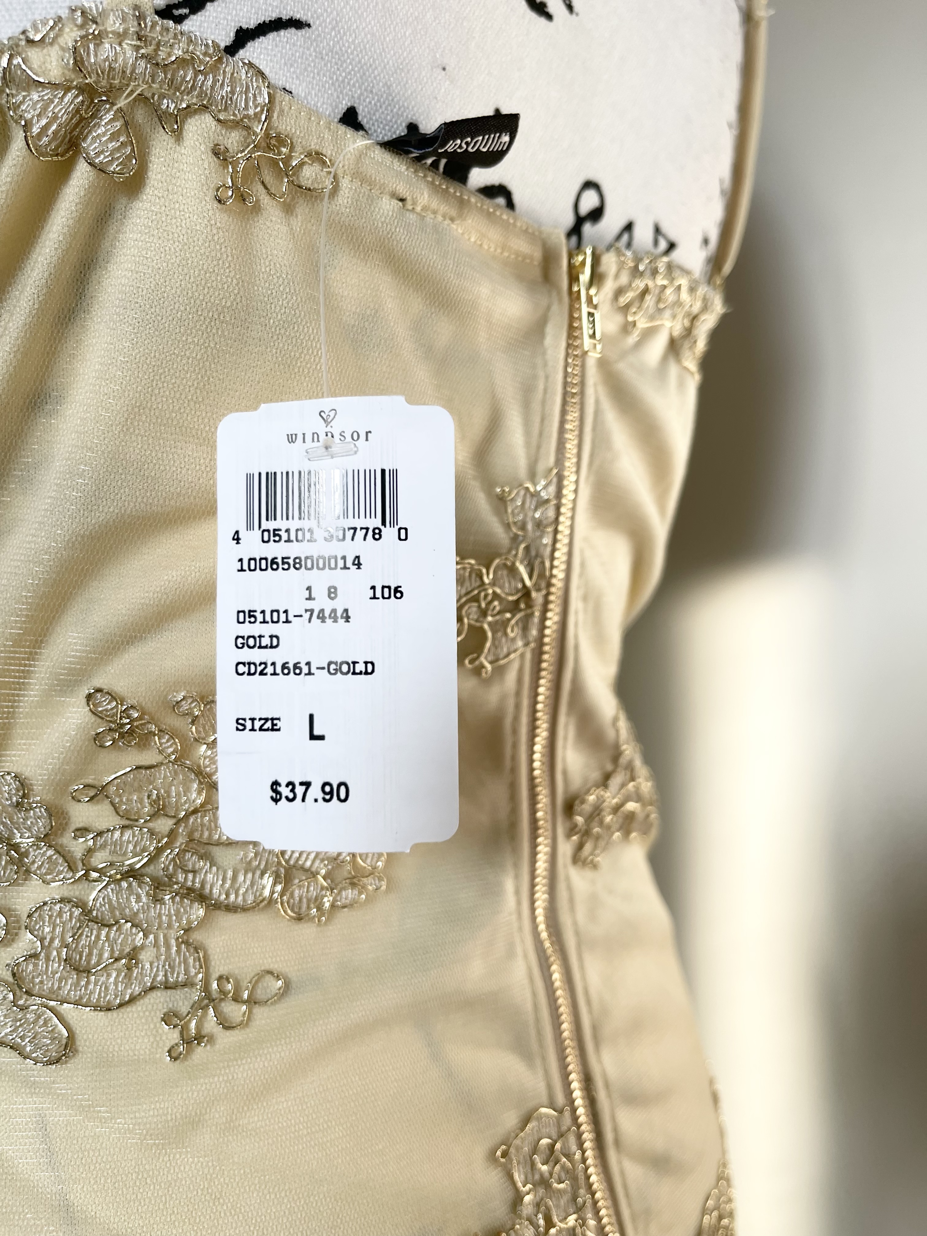 Gold Laced Dress size (L)