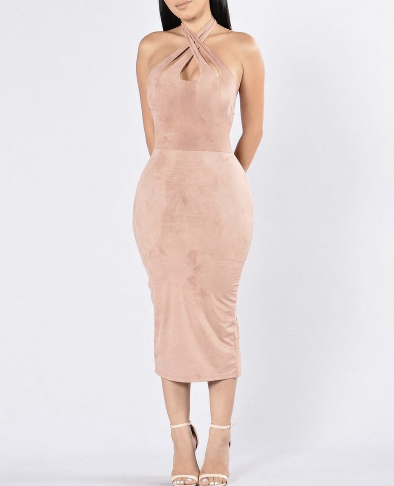 Pink Mauve Midi dress (S)