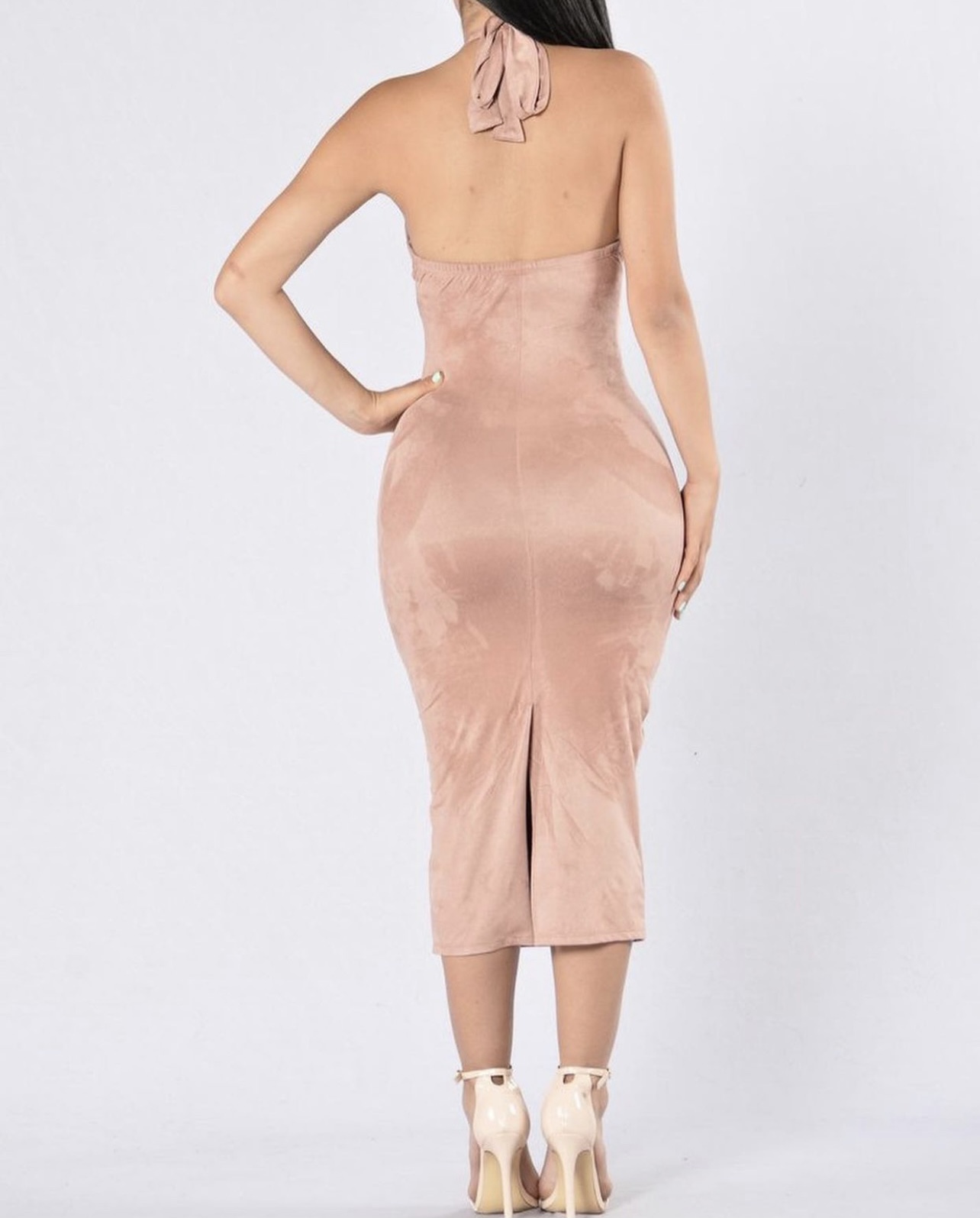 Pink Mauve Midi dress (S)