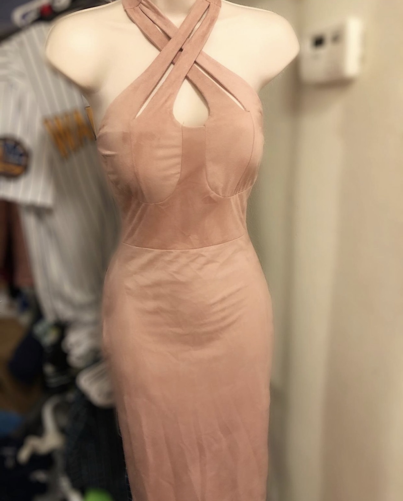 Pink Mauve Midi dress (S)