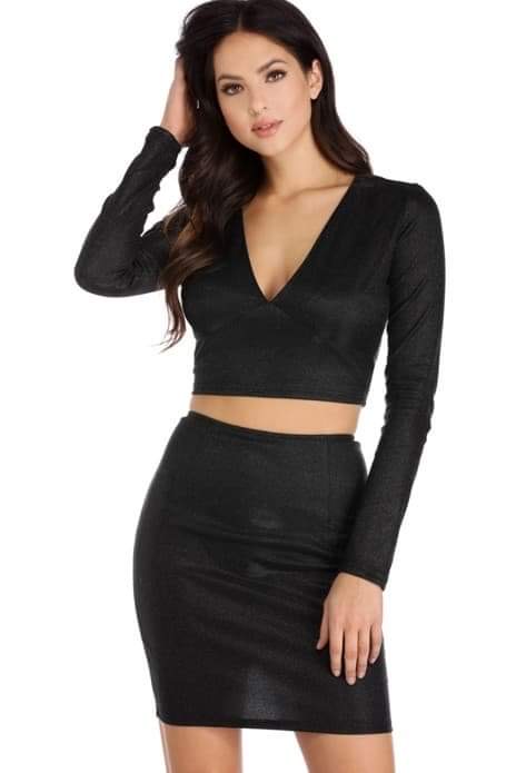 Two piece glitter spec set (M)