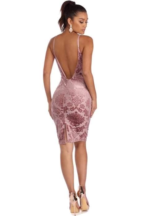 Windsor Pink Mauve Dress (M)