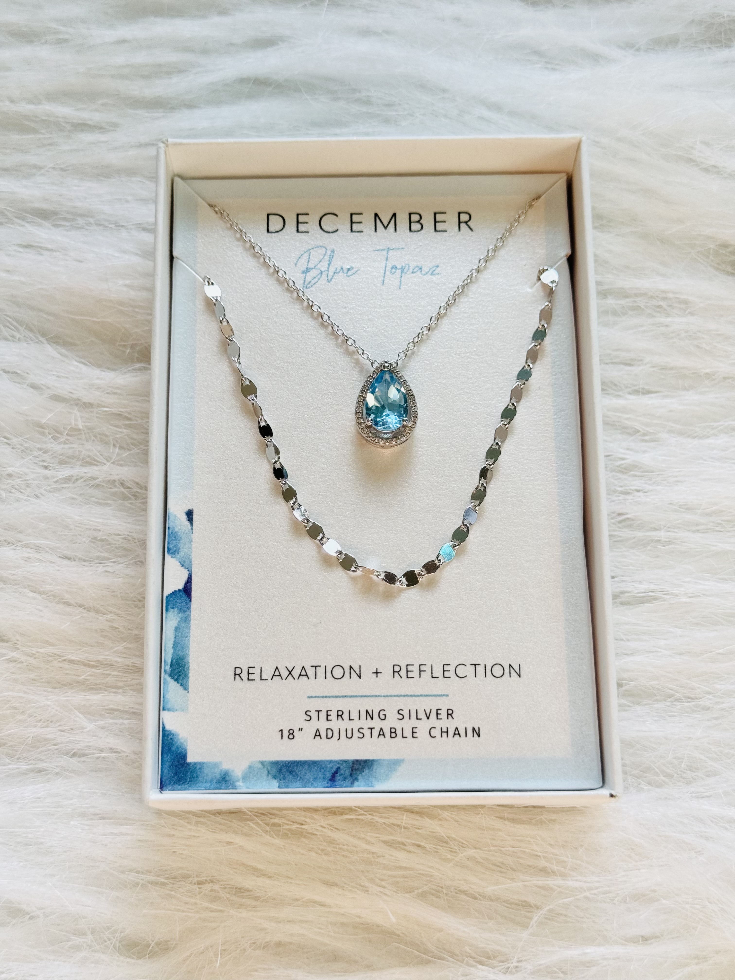 Blue Topaz Necklace set