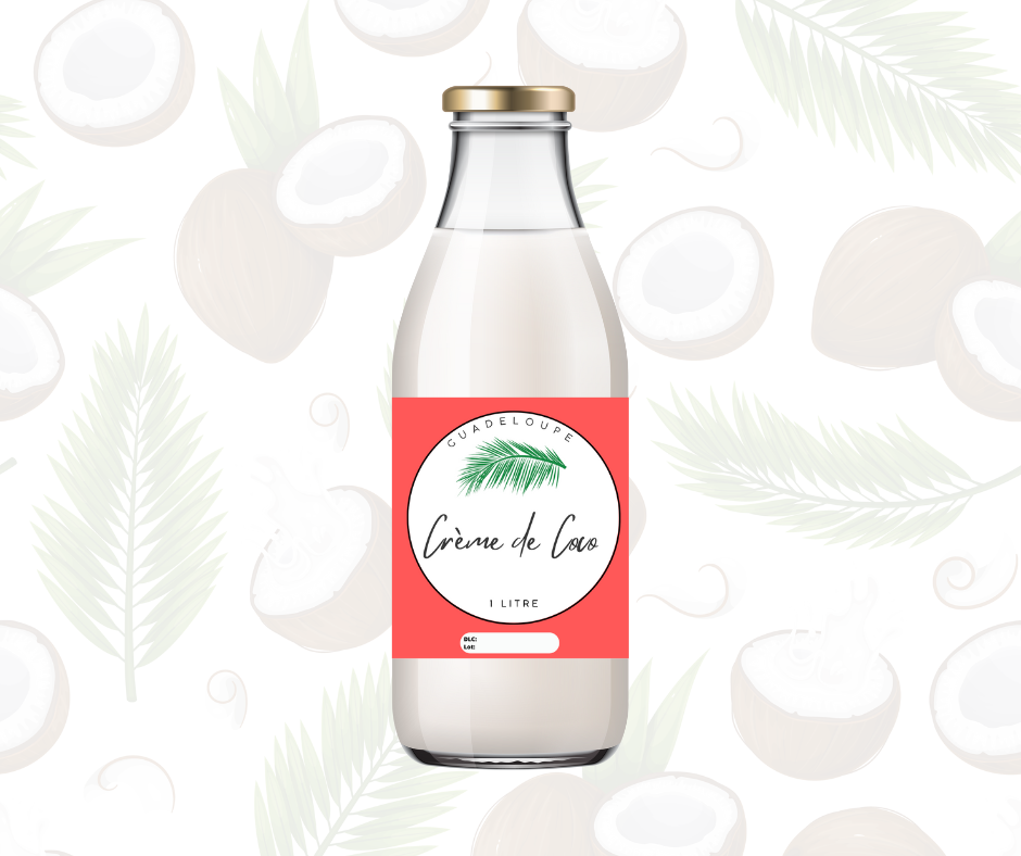 Lait de coco 100% Doux (pressé sans peau) - 1L