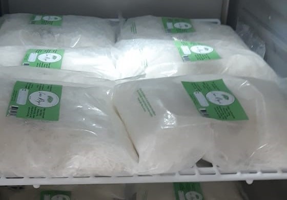 Coco râpé frais de 1,5 mm 500g sans la peau brune