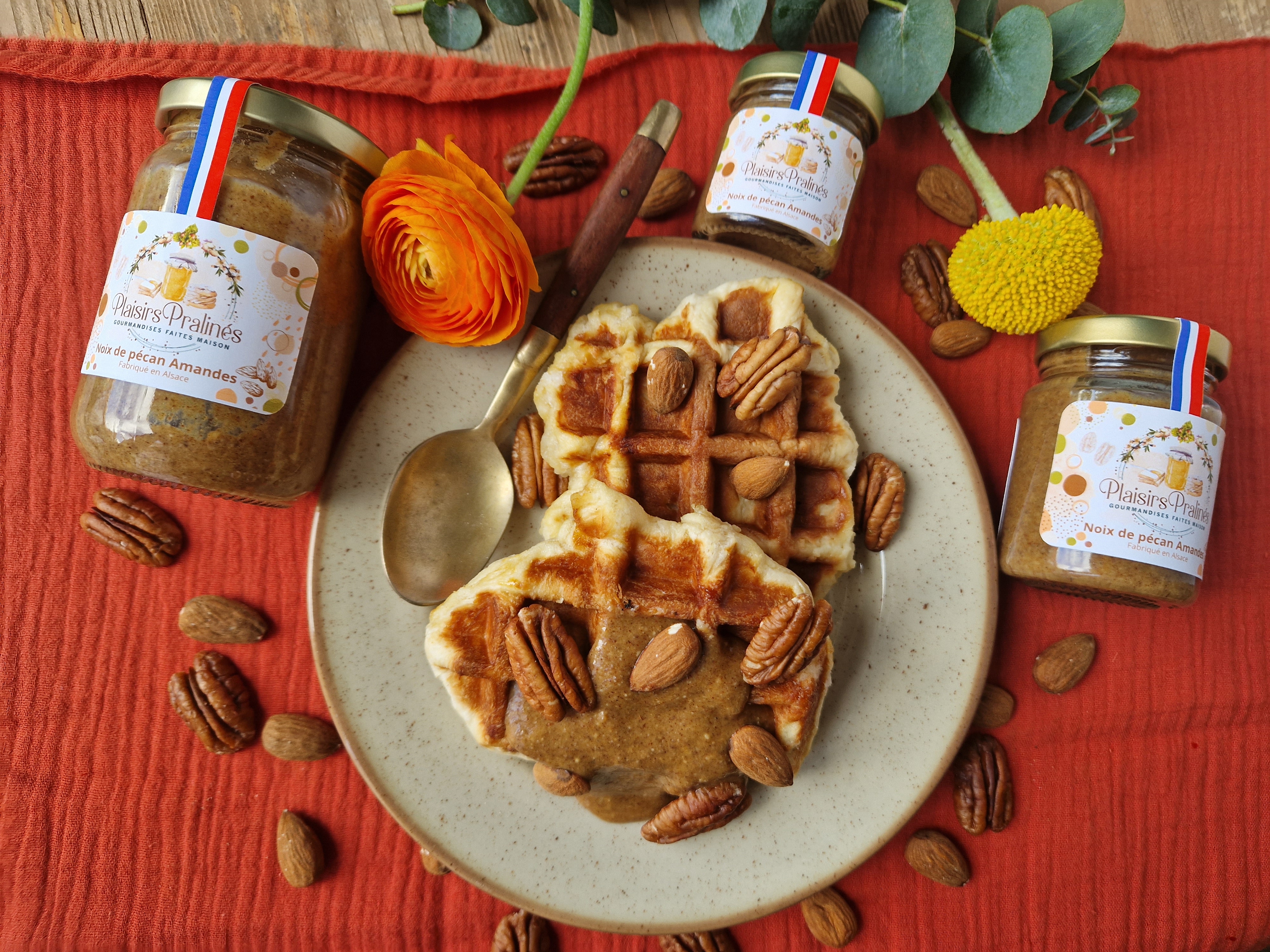 Praliné noix de pécan amandes