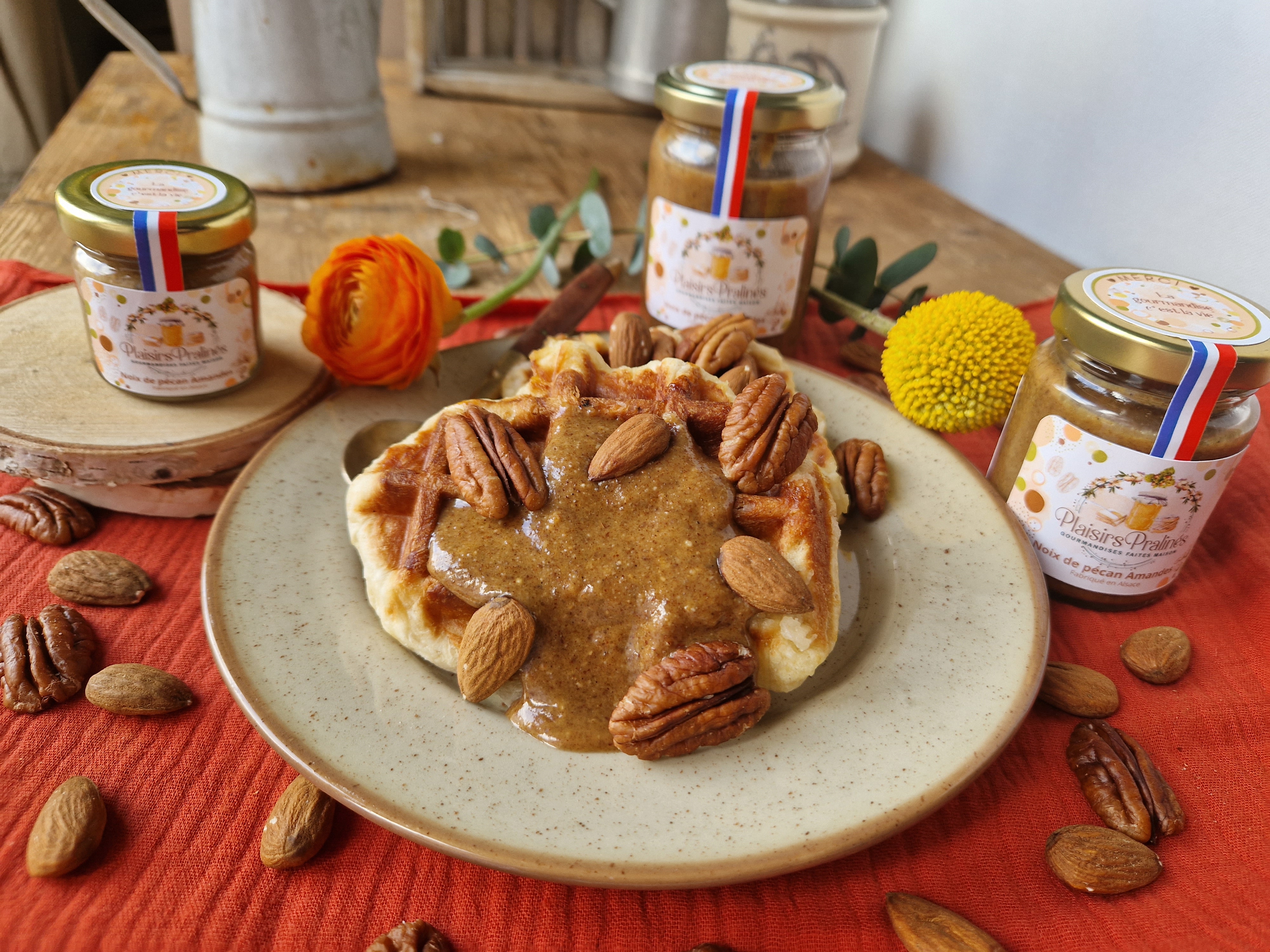Praliné noix de pécan amandes
