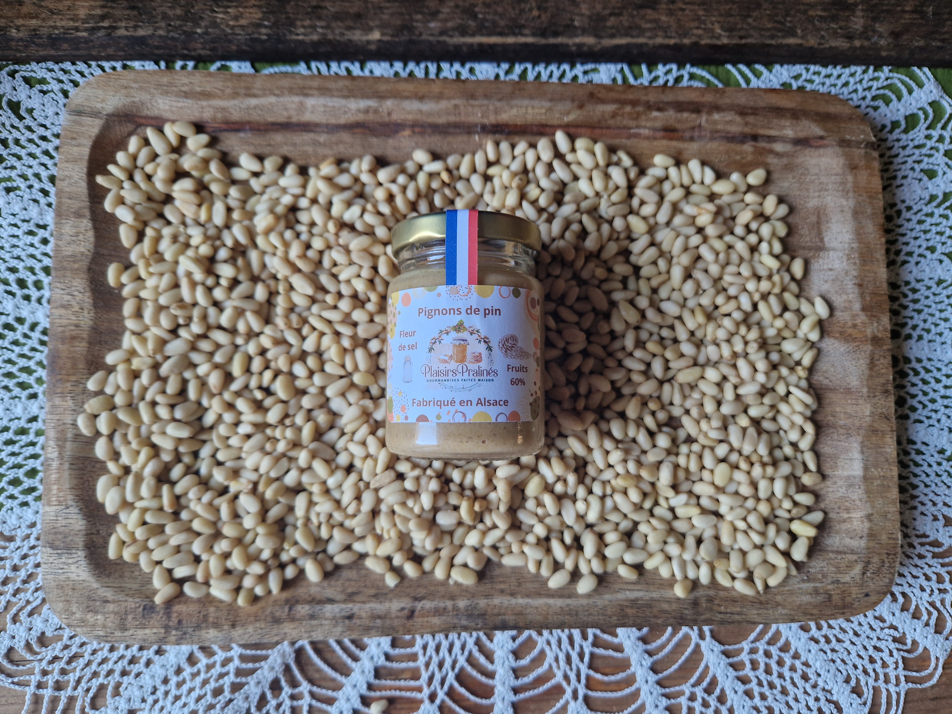 Praliné Pignons de pin fleur de sel